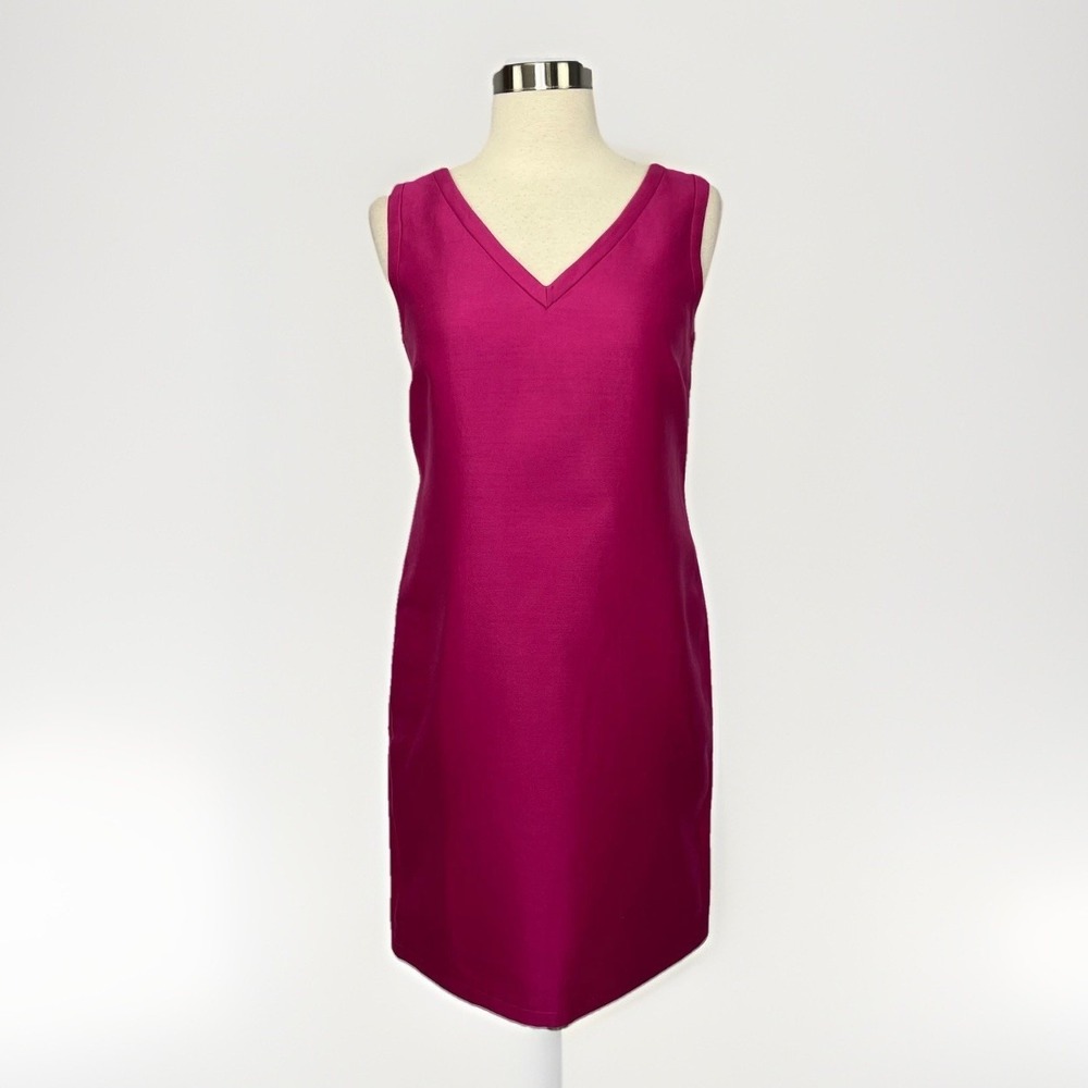 Talbots NWT 100% Silk Dress 6P Fuchsia Pink Sleeveless Party Graduation Wedding